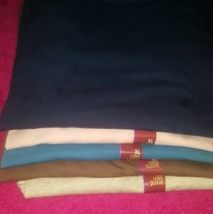5 Mossimo Long Sleeve Scoop Tops size XL 5 for $15